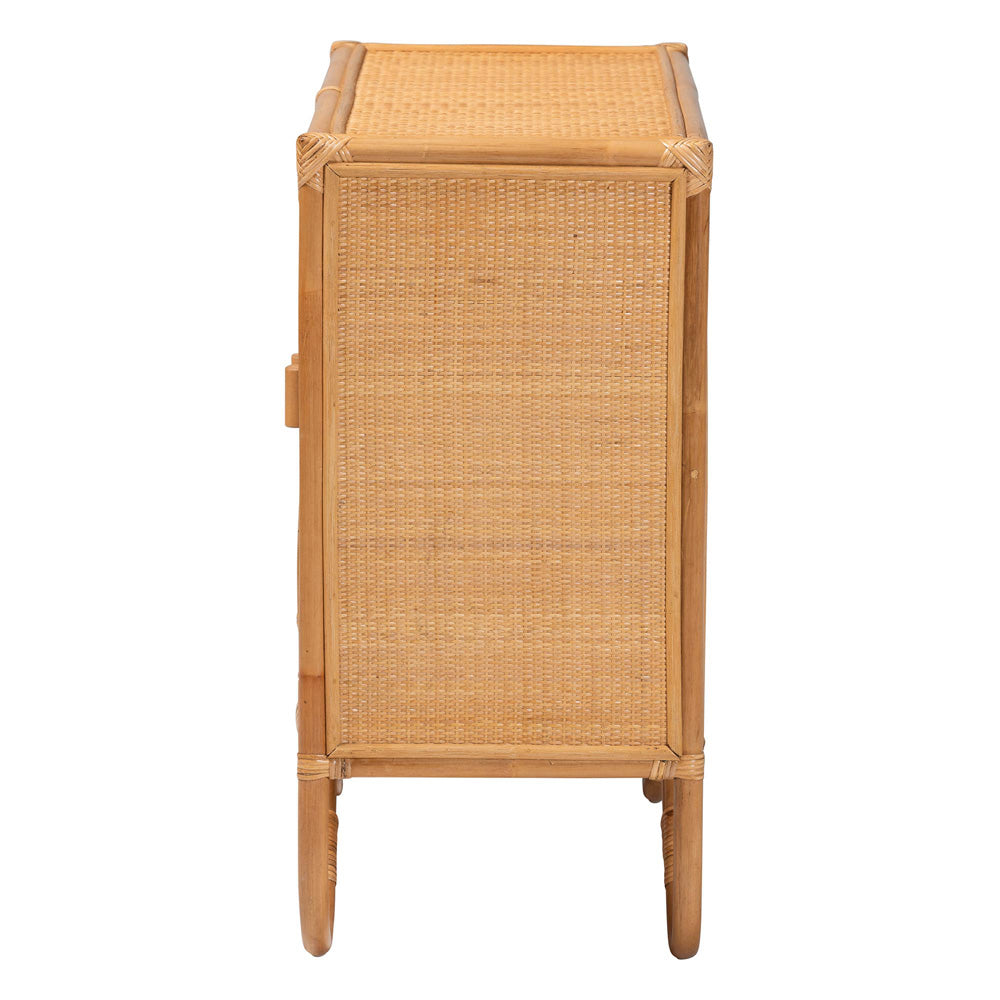 bali & pari - Baylor Storage Cabinet in Light Honey - TORAJA-Light Honey Rattan-Cabinet view 4