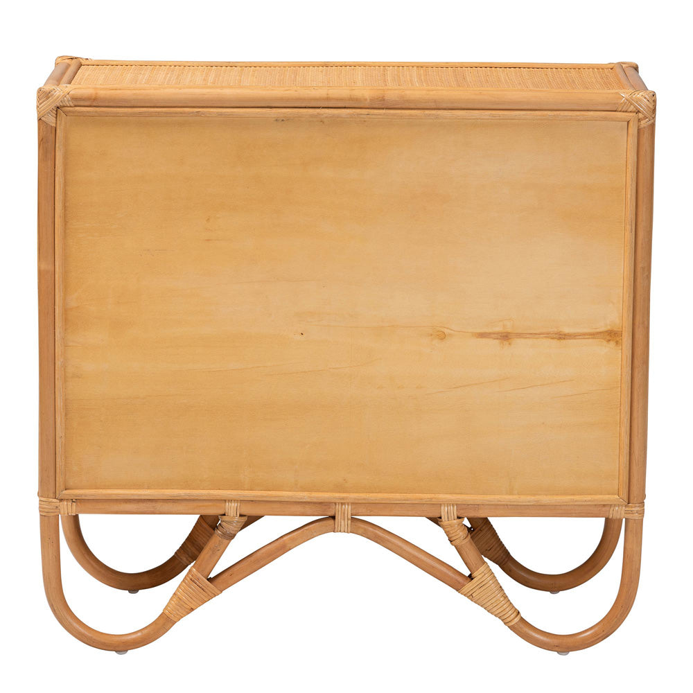 bali & pari - Baylor Storage Cabinet in Light Honey - TORAJA-Light Honey Rattan-Cabinet view 5