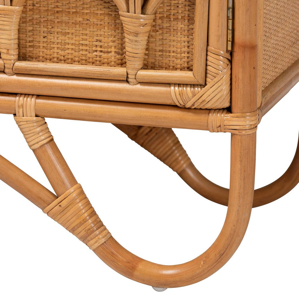 bali & pari - Baylor Storage Cabinet in Light Honey - TORAJA-Light Honey Rattan-Cabinet view 7