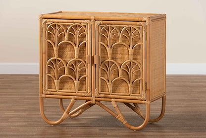 bali & pari - Baylor Storage Cabinet in Light Honey - TORAJA-Light Honey Rattan-Cabinet view 10