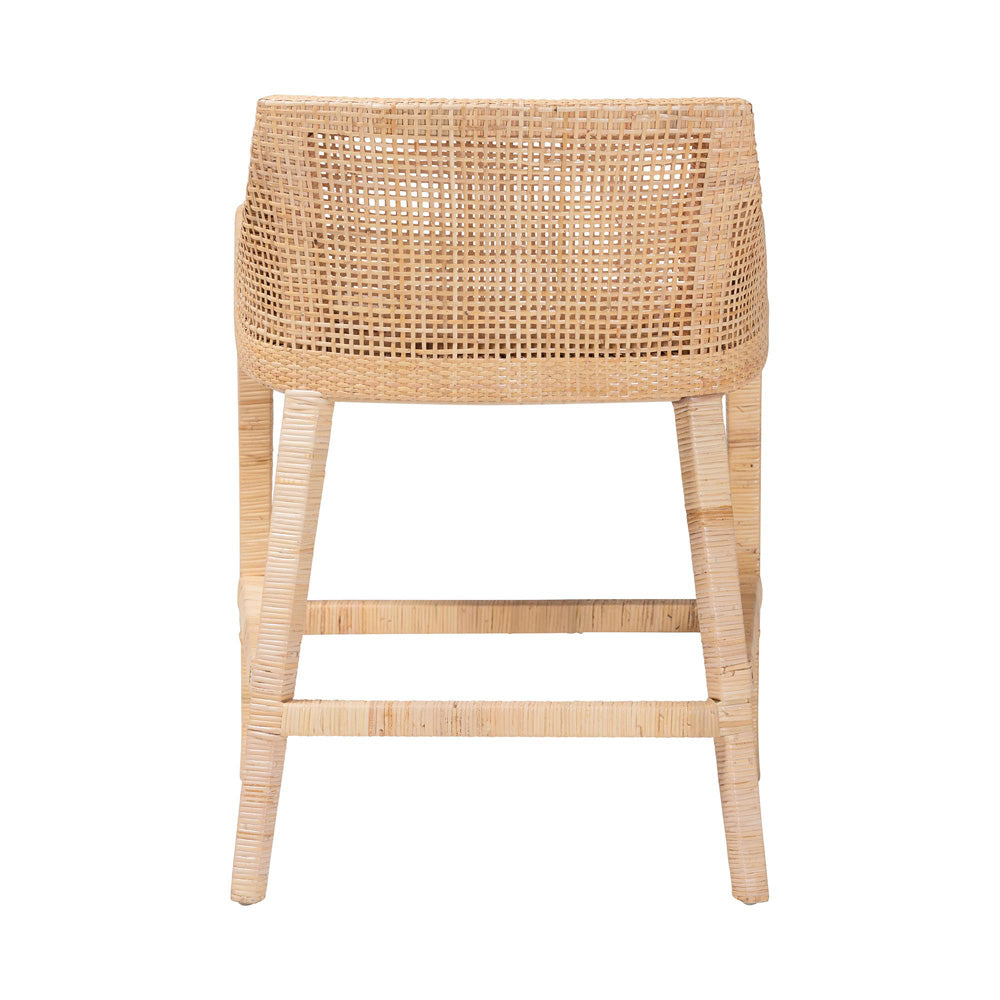 bali & pari  - Beata Counter Stool in Light Honey - Beata-Light Honey/Wooden-Cushioned-CS view 4