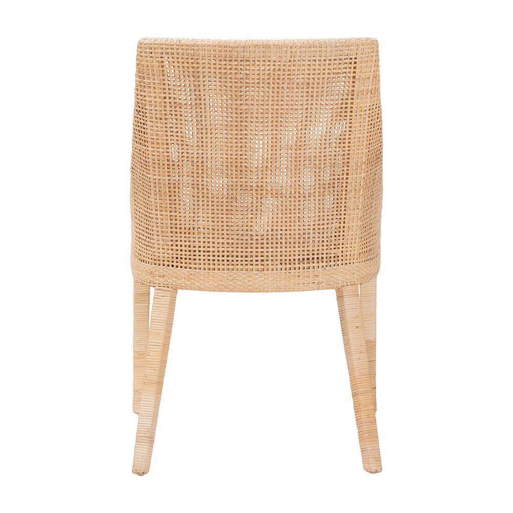 bali & pari  - Beata Dining Chair in Light Honey - Beata-Light Honey/Wooden-Cushioned-DC view 4