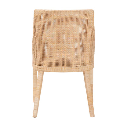 bali & pari  - Beata Dining Chair in Light Honey - Beata-Light Honey/Wooden-Cushioned-DC view 4