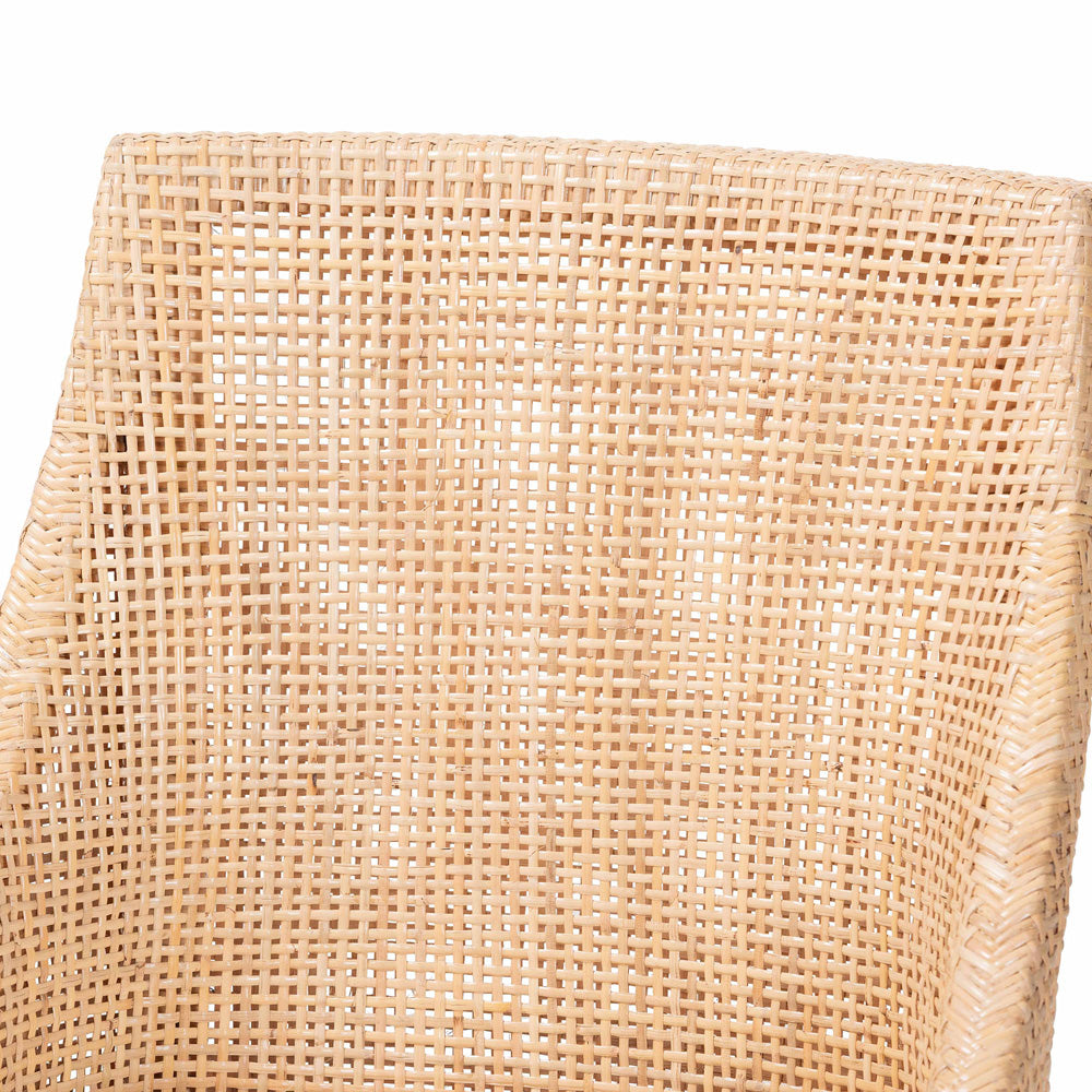 bali & pari  - Beata Dining Chair in Light Honey - Beata-Light Honey/Wooden-Cushioned-DC view 5