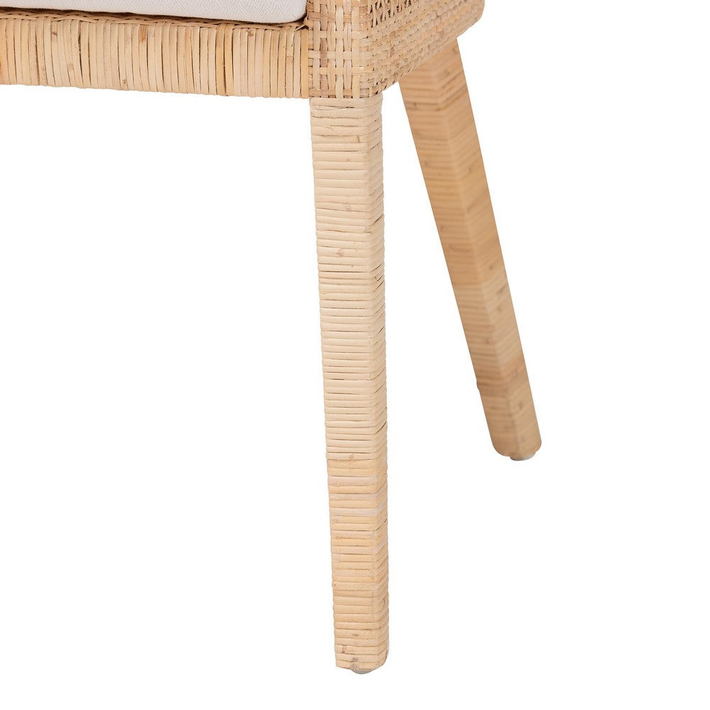 bali & pari  - Beata Dining Chair in Light Honey - Beata-Light Honey/Wooden-Cushioned-DC view 6