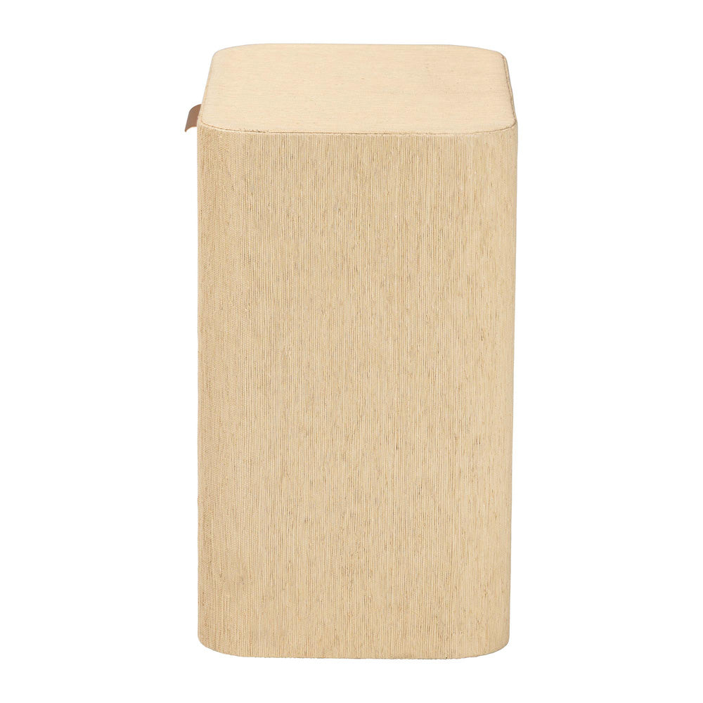 bali & pari  - Beauford Nightstand in Light Brown/Gold - Beauford-Light Brown-Rounded Edge-NS view 4