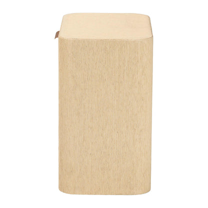 bali & pari  - Beauford Nightstand in Light Brown/Gold - Beauford-Light Brown-Rounded Edge-NS view 4