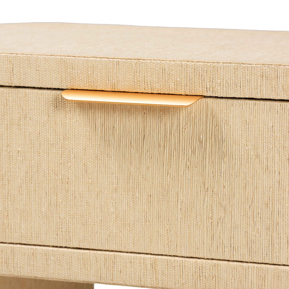bali & pari  - Beauford Nightstand in Light Brown/Gold - Beauford-Light Brown-Rounded Edge-NS view 6