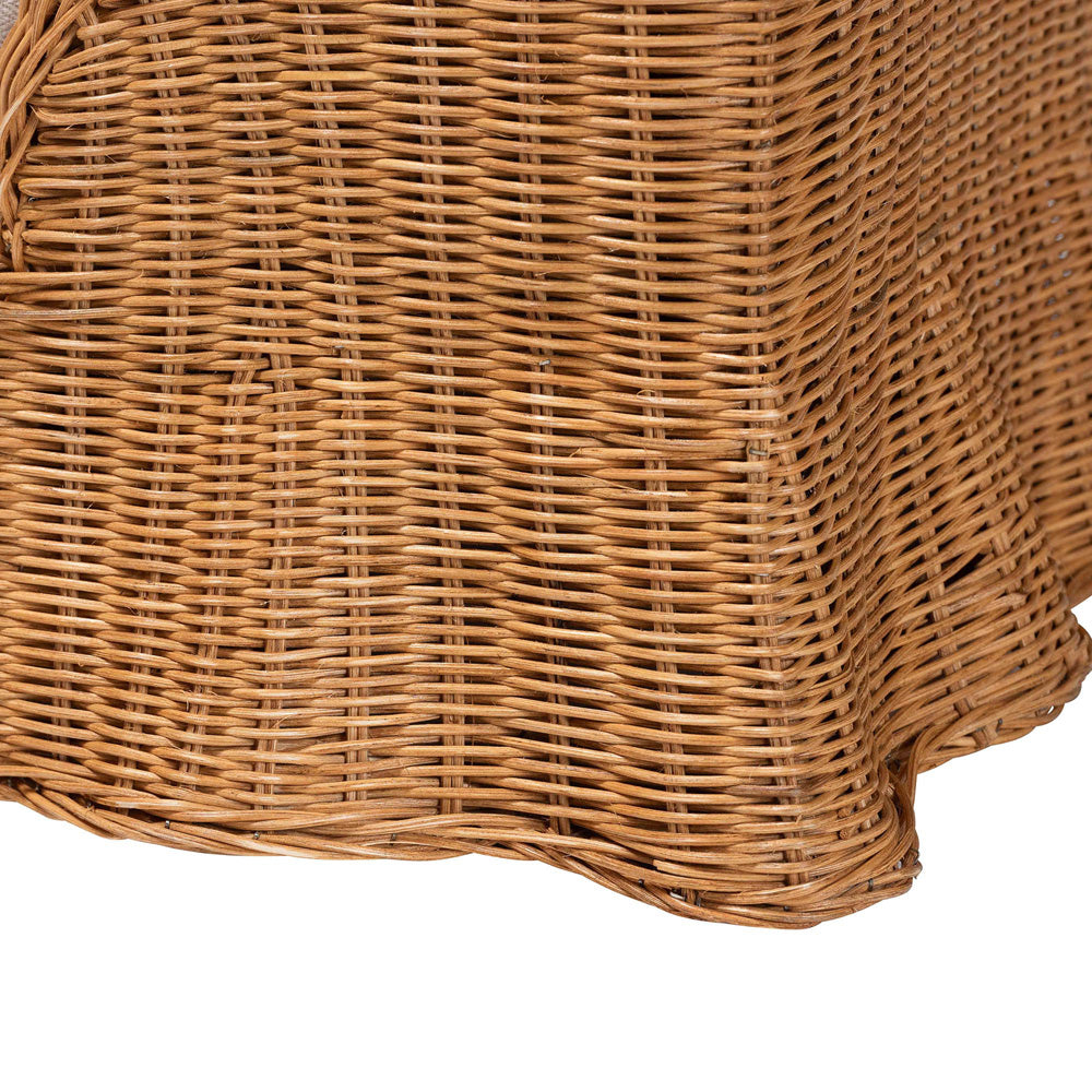 bali & pari - Belita Pet Bed in Light Honey - DC1121-Natural Rattan-Cushion-Sm-Pet Bed view 5