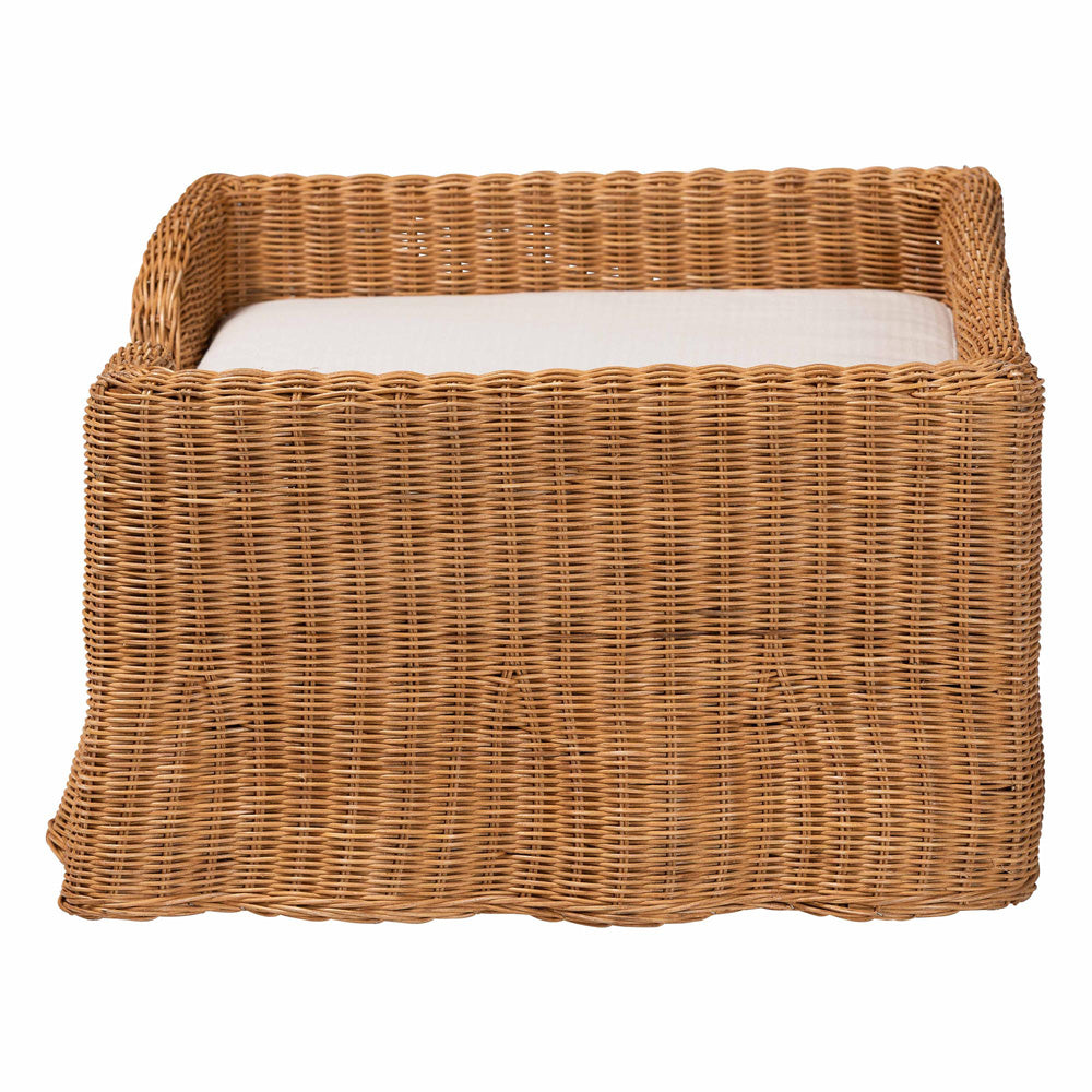 bali & pari - Belita Pet Bed in Light Honey - DC1121-Natural Rattan-Lg-Cushion-Pet Bed view 3