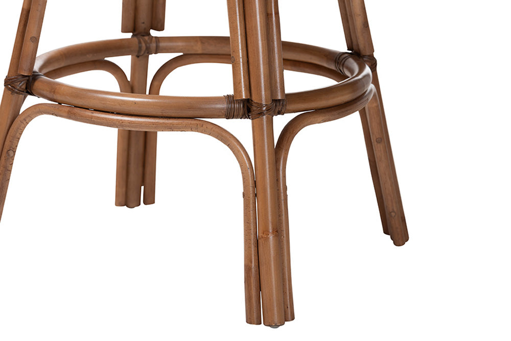 bali & pari - Bella Barstool - Bella-Coffee Antique/Rattan-BS view 7
