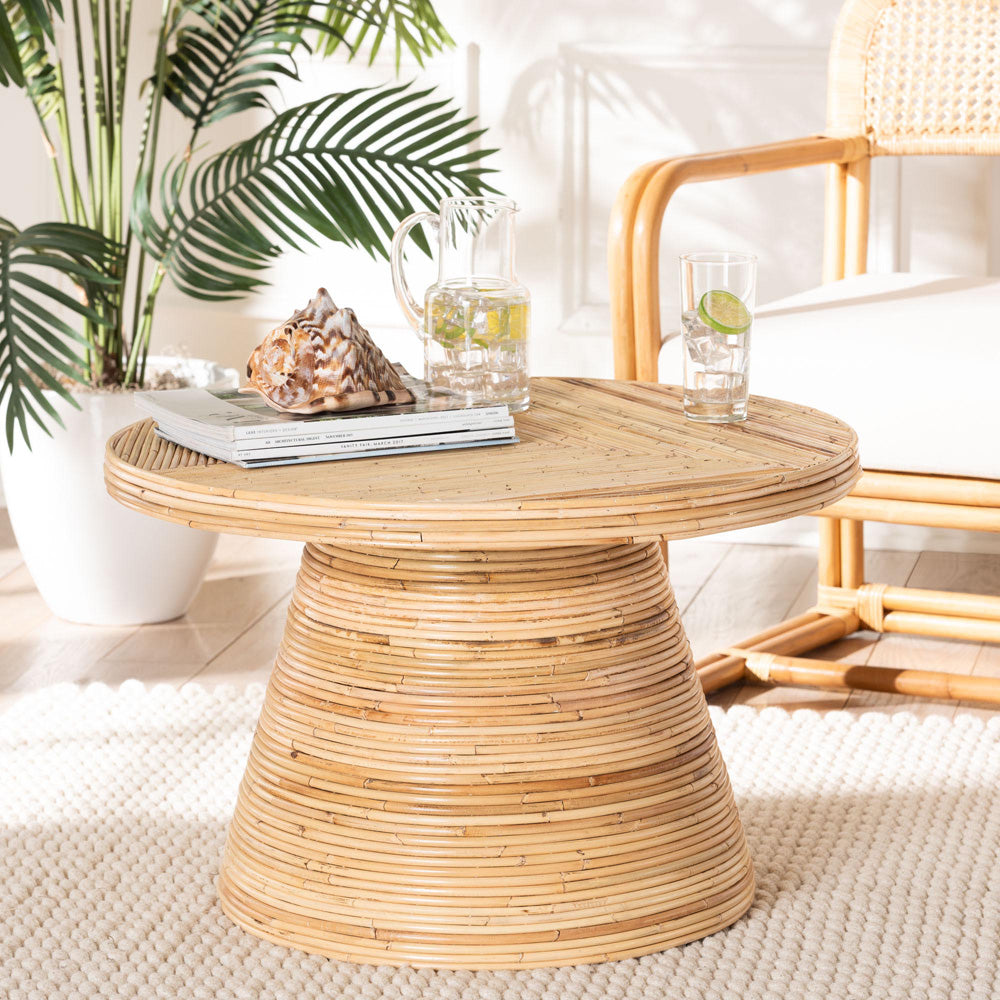 bali & pari - Bella Coffee Table in Natural - Bella-Natural Rattan-CT view 6