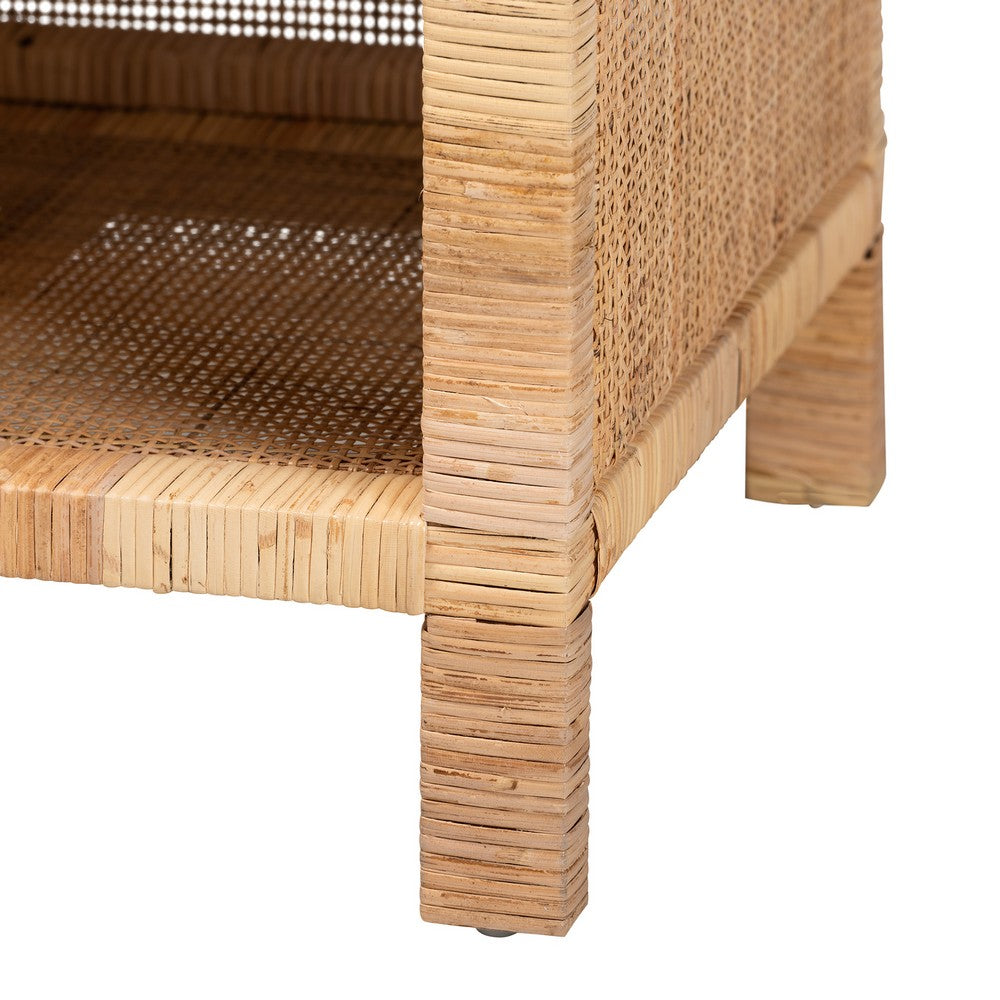 bali & pari - Bella Console Table in Natural Brown - Bella-Mahogany-Console view 7