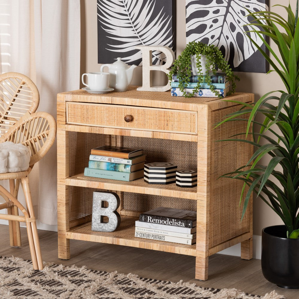 bali & pari - Bella Console Table in Natural Brown - Bella-Mahogany-Console view 9