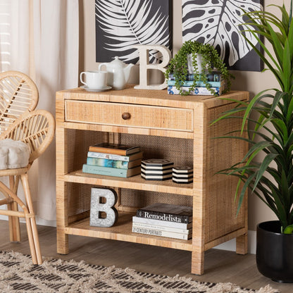 bali & pari - Bella Console Table in Natural Brown - Bella-Mahogany-Console view 9