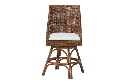 bali & pari - Bella Counter Stool - Bella-Coffee Antique/Rattan-CS view 3