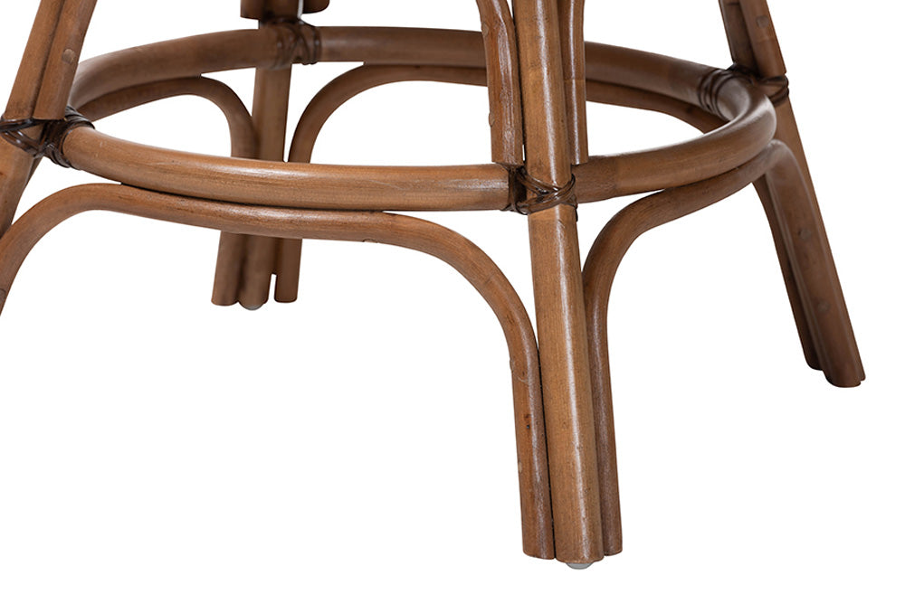 bali & pari - Bella Counter Stool - Bella-Coffee Antique/Rattan-CS view 7