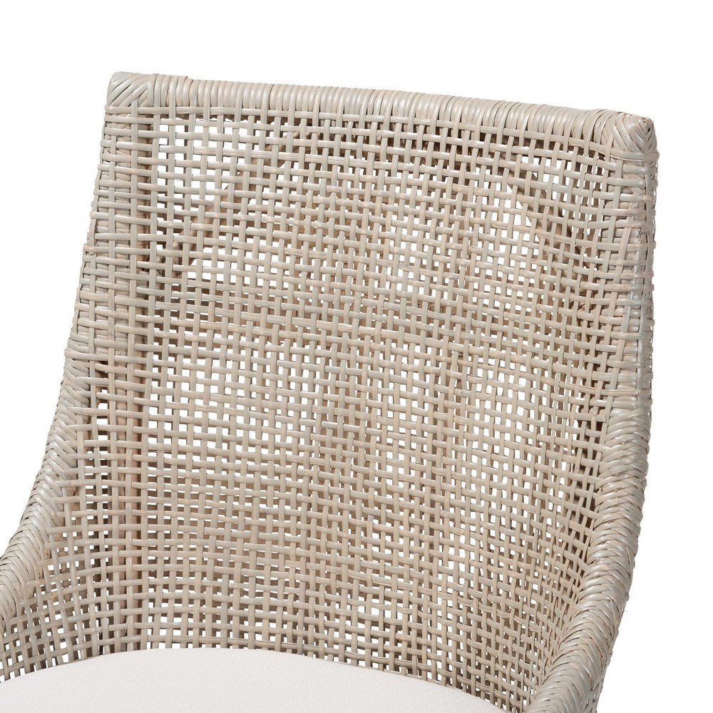 bali & pari - Bella Counter Stool in French Grey - Bella-French Grey/Rattan-CS view 4