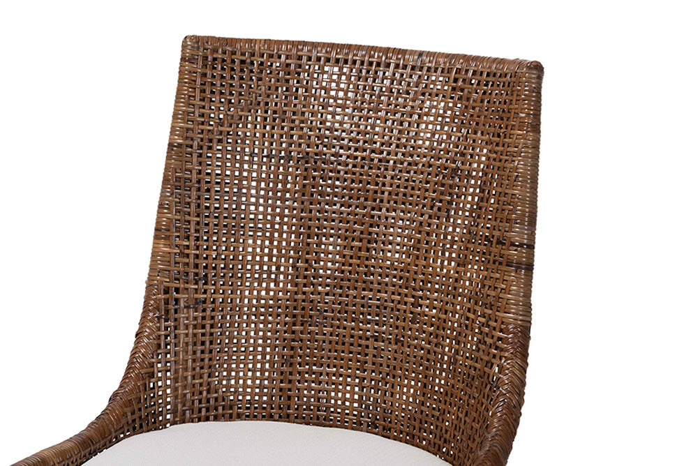 bali & pari - Bella Dining Chair - Bella-Coffee Antique/Rattan-DC view 6