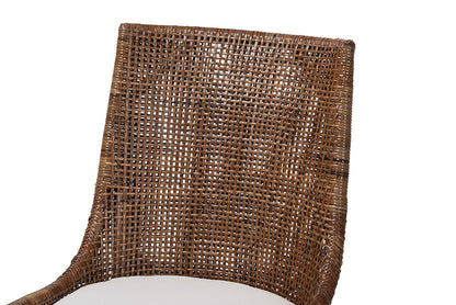 bali & pari - Bella Dining Chair - Bella-Coffee Antique/Rattan-DC view 6