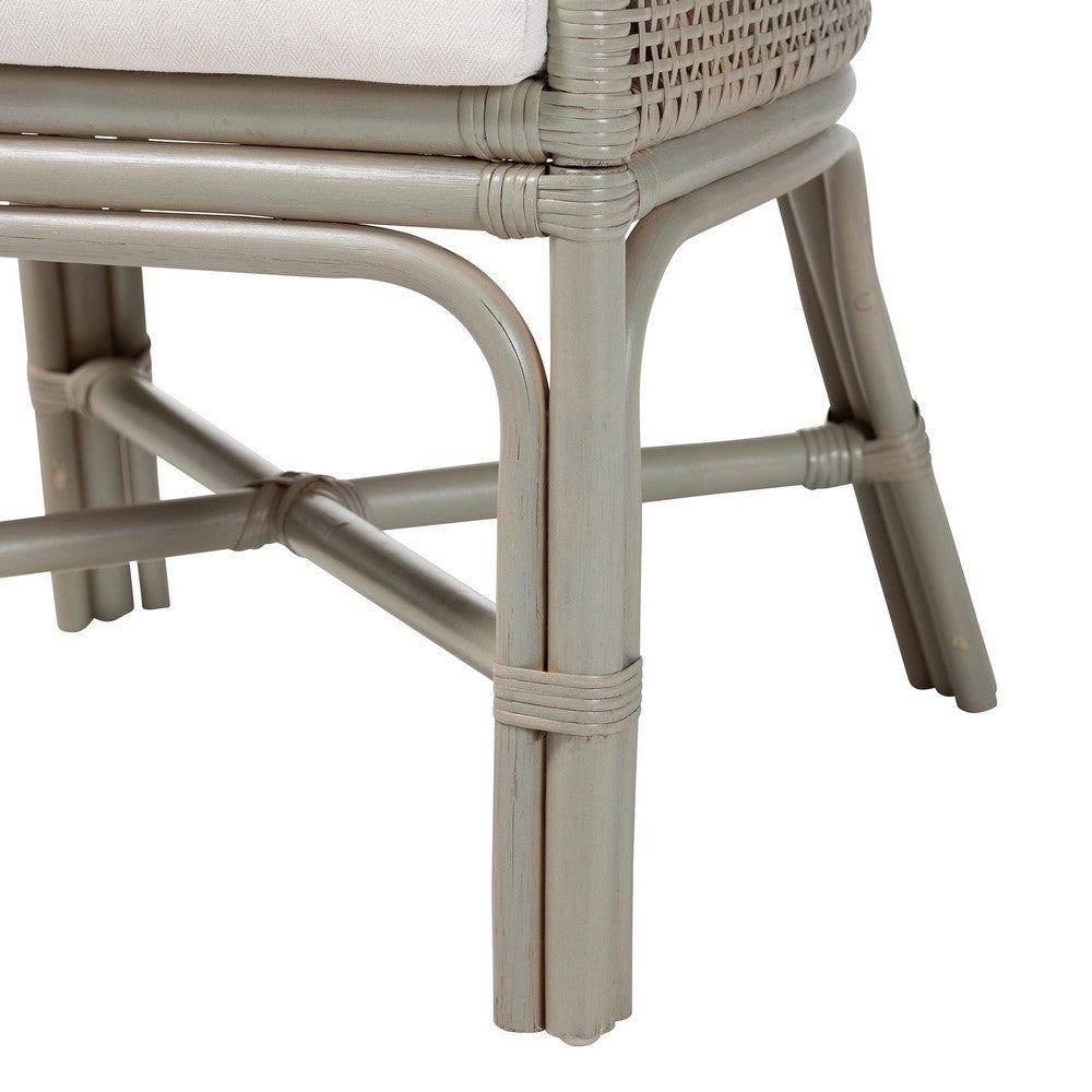 bali & pari - Bella Dining Chair in French Grey - Bella-French Grey/Rattan-DC view 6