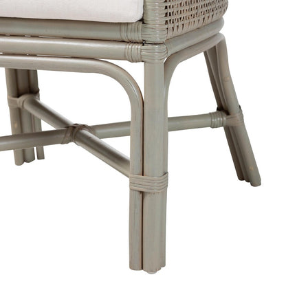 bali & pari - Bella Dining Chair in French Grey - Bella-French Grey/Rattan-DC view 6