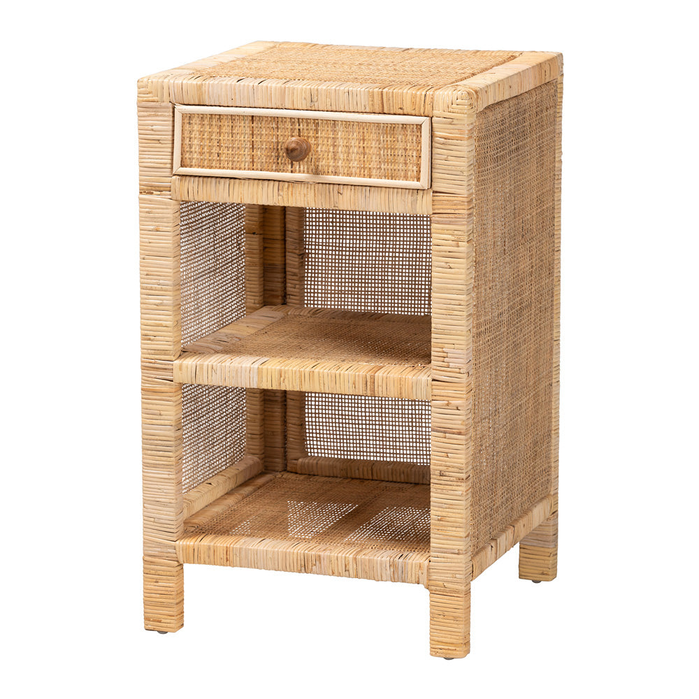 bali & pari - Bella Nightstand in Natural Brown - Bella-Mahogany-SM-NS view 1