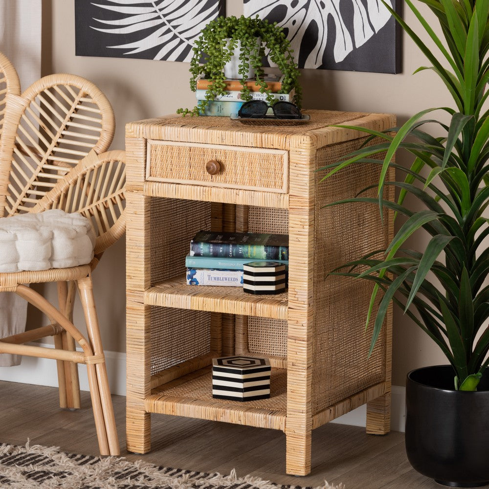 bali & pari - Bella Nightstand in Natural Brown - Bella-Mahogany-SM-NS view 9