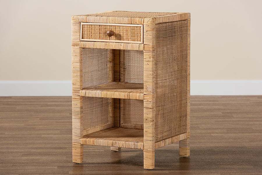bali & pari - Bella Nightstand in Natural Brown - Bella-Mahogany-SM-NS view 10