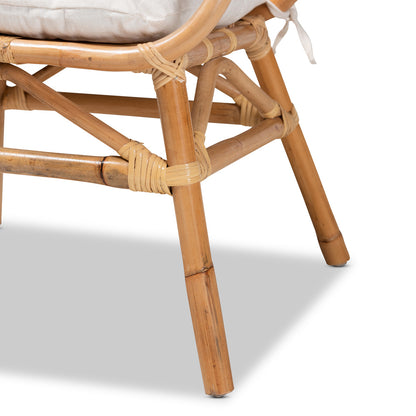 bali & pari - Benicia Dining Chair in White/Natural Brown - DC818-Rattan-DC view 6