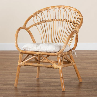 bali & pari - Benicia Dining Chair in White/Natural Brown - DC818-Rattan-DC view 9
