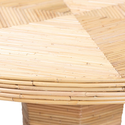 bali & pari - BenitoDining Table in Natural Rattan - Benito-Wooden/Rattan-Light Honey-DT view 4