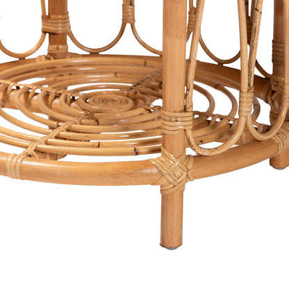 bali & pari - Berilo End Table in Light Honey - MD-39665 Berilo-Rattan Honey-ET view 3