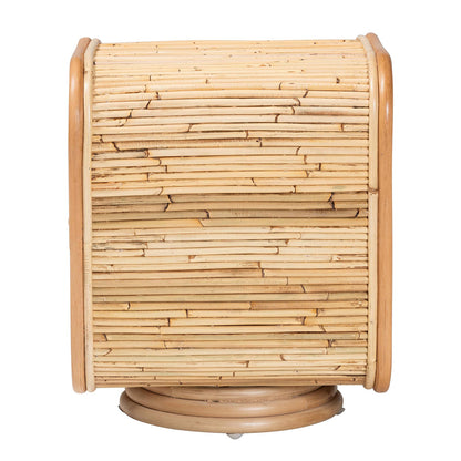 bali & pari - Bethari Nightstand in Natural - WS056-Natural Rattan-NS view 3