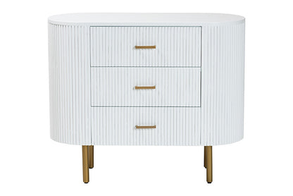 bali & pari - Beyla Dresser - SVN-1240-White/Gold-Dubai-3DW-Dresser view 3