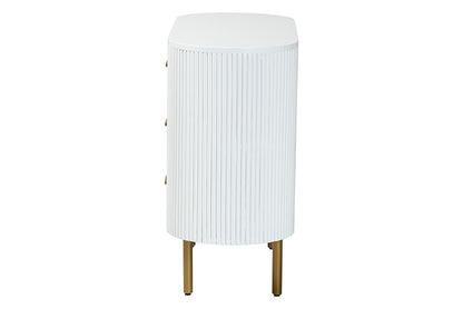 bali & pari - Beyla Dresser - SVN-1240-White/Gold-Dubai-3DW-Dresser view 4