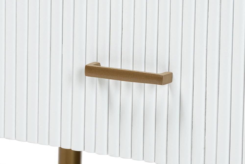 bali & pari - Beyla Dresser - SVN-1240-White/Gold-Dubai-3DW-Dresser view 7