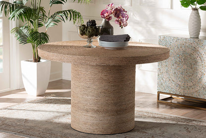 bali & pari - Bistra Dining Table - F233-FT7-Wood & Seagrass-Dining Table view 5