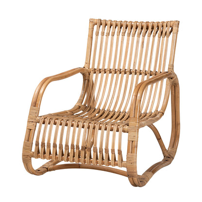 bali & pari - Blanca Chair in Natural Brown - DC1003-Rattan-CC view 1