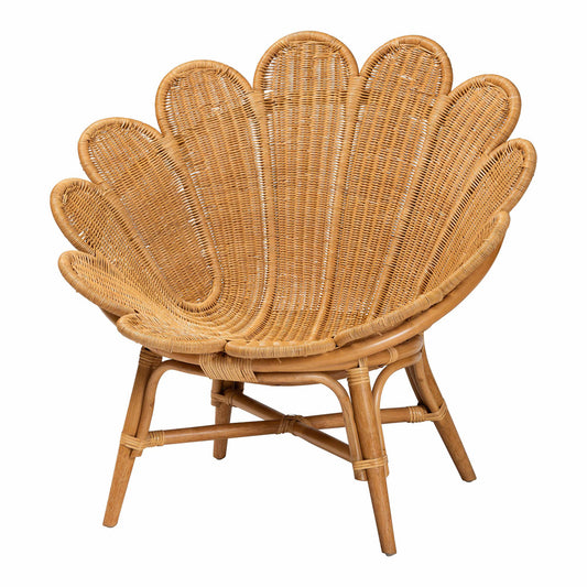 bali & pari - Blossom Chair in Honey - Blossom-Light Honey Rattan-CC view 1