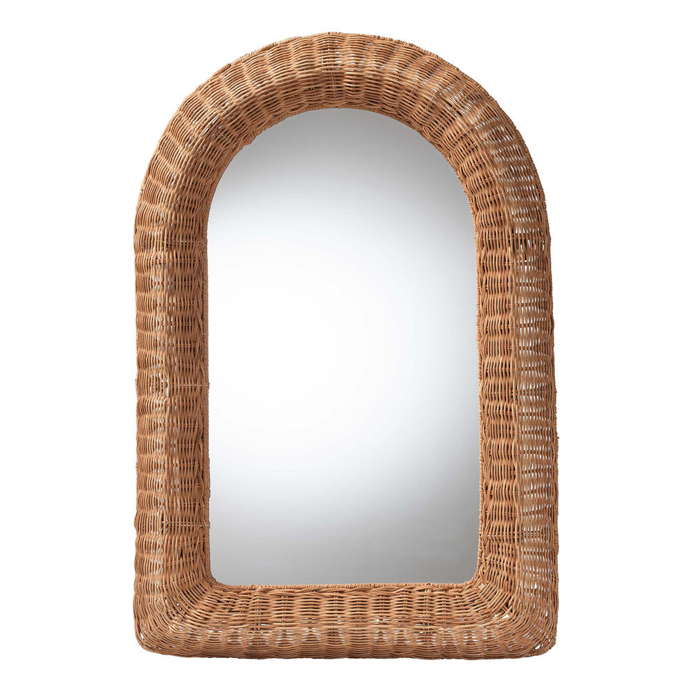 bali & pari - Brisia Mirror in Natural Brown - F247-FT6-Mirror view 1