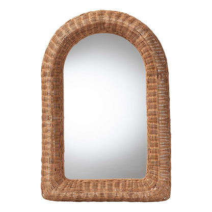 bali & pari - Brisia Mirror in Natural Brown - F247-FT6-Mirror view 1