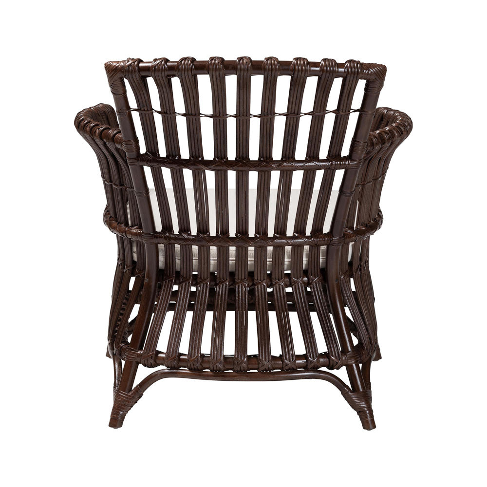 bali & pari - Brooklyn Chair in Very Dark Brown - Broklyn-Brown Rattan-CC view 4
