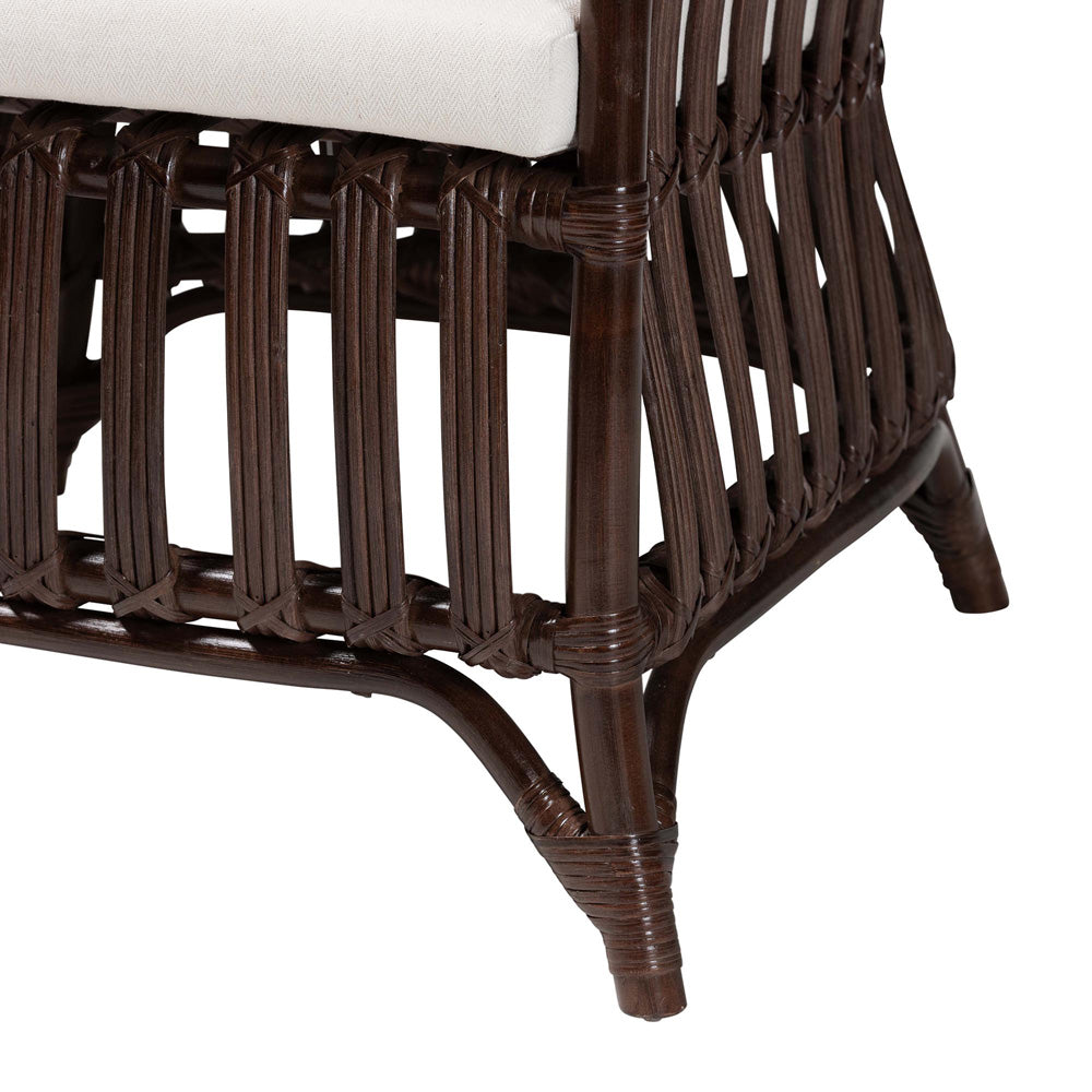 bali & pari - Brooklyn Chair in Very Dark Brown - Broklyn-Brown Rattan-CC view 6