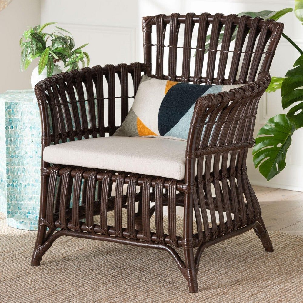 bali & pari - Brooklyn Chair in Very Dark Brown - Broklyn-Brown Rattan-CC view 8