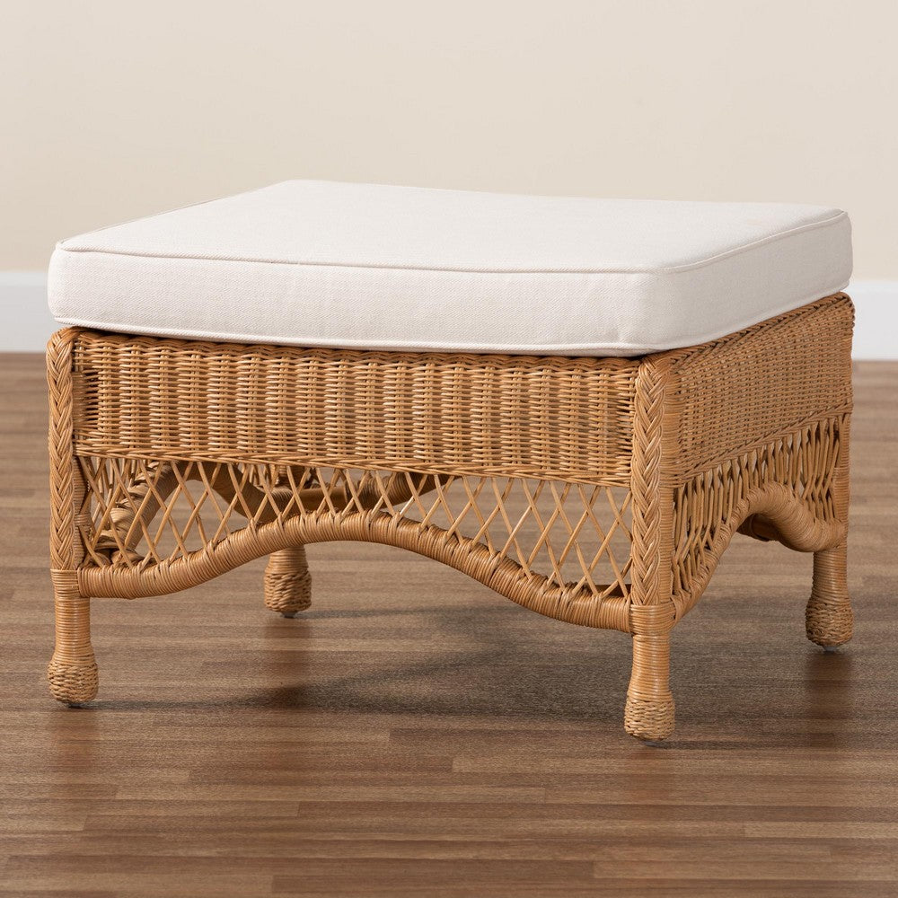 bali & pari - Brooklyn Ottoman in Light Honey - Broklyn-Light Honey Rattan-Stool view 7