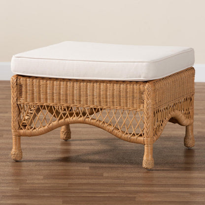 bali & pari - Brooklyn Ottoman in Light Honey - Broklyn-Light Honey Rattan-Stool view 7