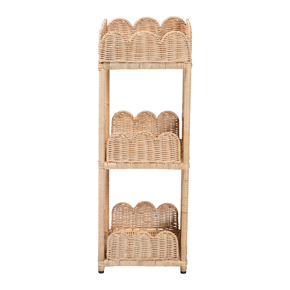 bali & pari - Brooks Shelving Unit in Natural Brown - WS176-Natural Rattan-Shelf view 3