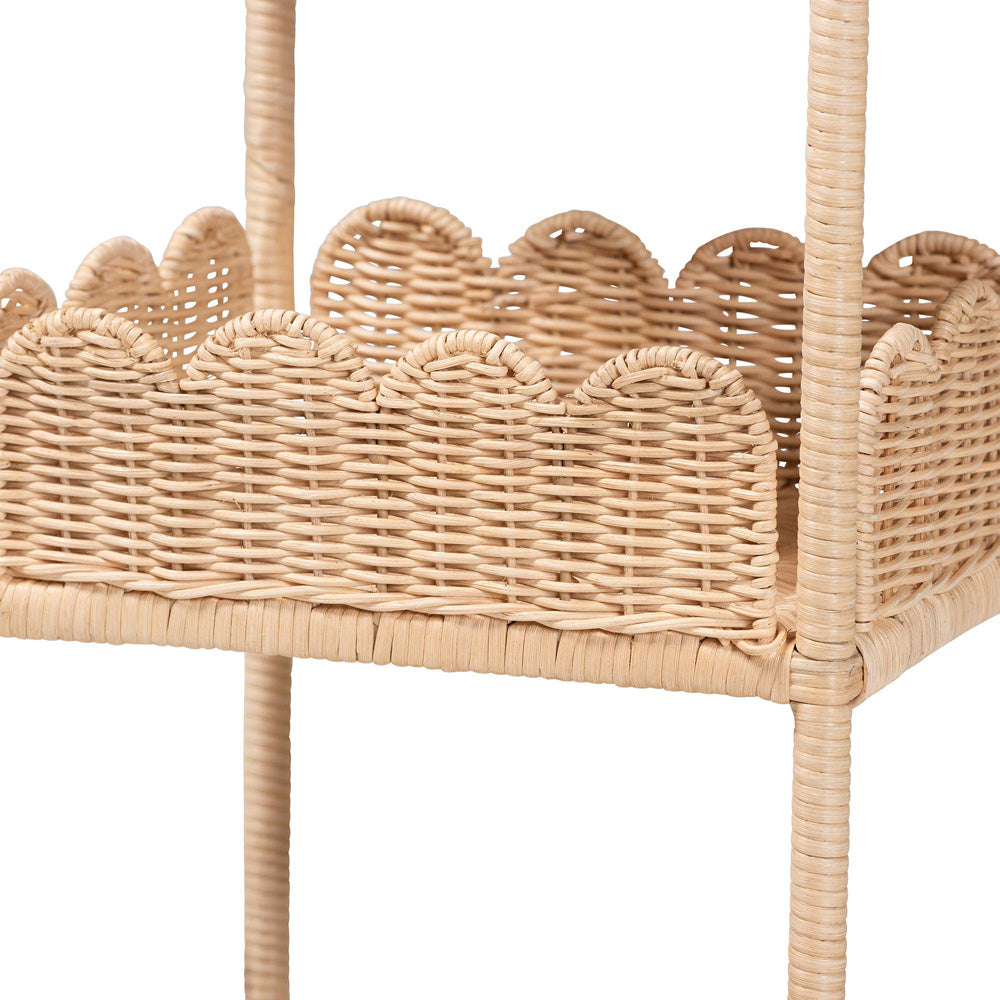 bali & pari - Brooks Shelving Unit in Natural Brown - WS176-Natural Rattan-Shelf view 4