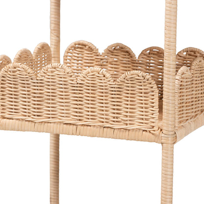 bali & pari - Brooks Shelving Unit in Natural Brown - WS176-Natural Rattan-Shelf view 4